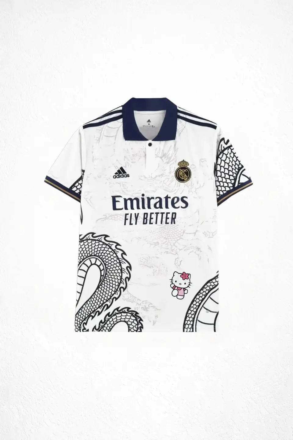 Camisa Real Madrid x Hello Kitty Branco