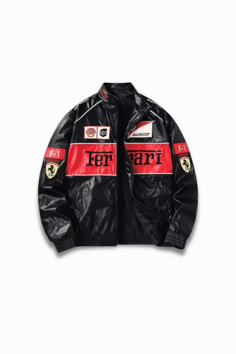 Jaqueta Ferrari Racer Couro