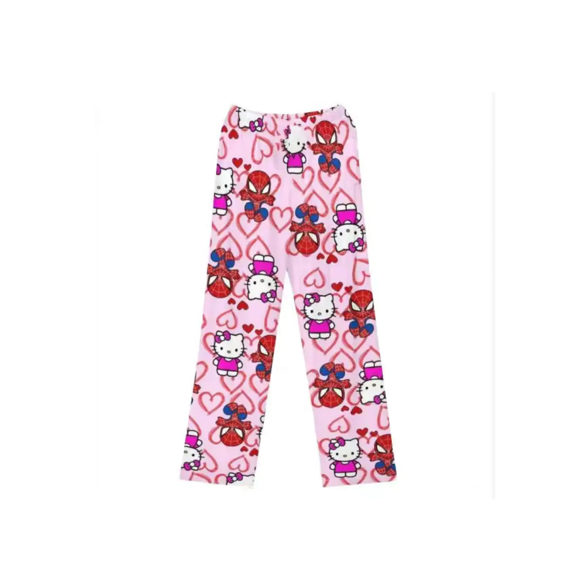 Calça de Pijama Peluciada Hello Kitty x Homem-Aranha